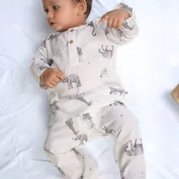 cocoon care Unisex Kids Printed Night suit image 2