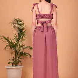 CUKOO Shoulder Straps Top With Skirt Co-Ords image 5