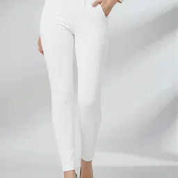 DTR FASHION Women Classic Slim Fit Pleated Trousers-image-84