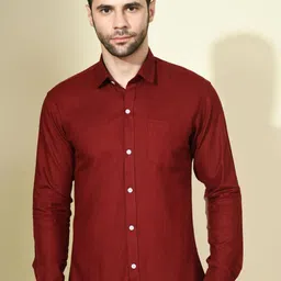 PEBCO Men Classic Slim Fit Opaque Casual Shirt-picture-42