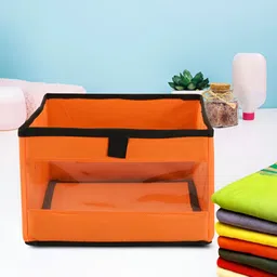 Aura Orange & Black 5 Pieces Foldable Multi-Utility Organisers image 3