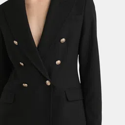 RAREISM Garoz Notched Lapel Collar Double Breasted Formal Blazer image 3