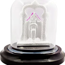 silverspot jewel 999 Pure Silver Colorful Shri Tirupati Balaji/Lord venkateshwara IdoL Decorative Showpiece-3 cm image 2