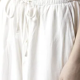 lahari Women Regular Fit White Viscose Rayon Trousers image 4