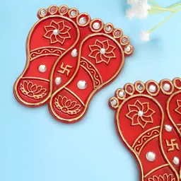 PROKART 2 Pieces Laxmi Ji Pair Wall Hangings Festive Decor image 3