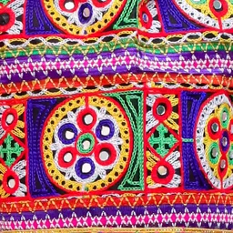 KID1 Girls Embroidered Sleeveless Thread Work Pure Cotton Top With Dhoti Pants With Cap image 2