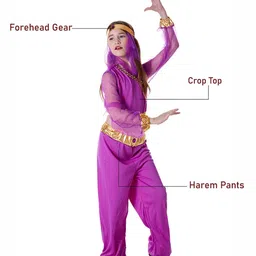 Little Surprise Box LLP Girls Genie Halloween Costume Fancy Dress-image-34
