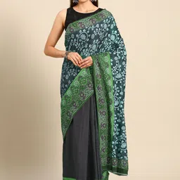 BUTA BUTI Floral Printed Pure Cotton Saree-image-78