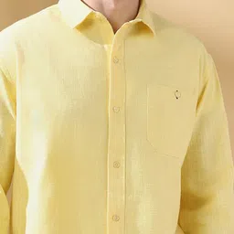 Dennis Lingo Men Spread Collar Regular Fit Self Design Casual Shirt image 5