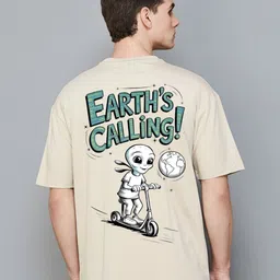 BDSQUARE Men Printed Applique T-shirt image 2