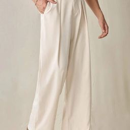 Next One Men Smart Loose Fit Easy Wash Pleated Trousers-picture-47