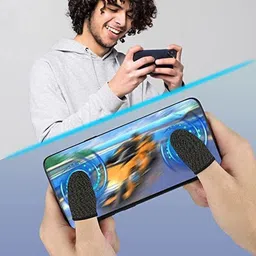 bqh Finger Sleeve Cots Touch screen Game Controller Sweatproof Gloves Phone Gaming Finger Sleeve image 4