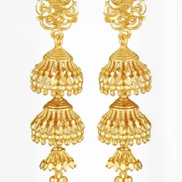 VIVASTRI Women Gold-Plated Alloy Earrings image 1