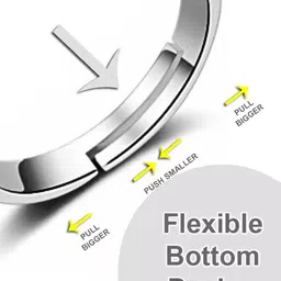 Lila Set Of 2 Hearts Adjustable Couple Rings image 5