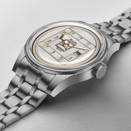 DOUBLERUN Men Dial & Stainless Steel Bracelet Style Straps Analogue Multi Function Watch H05N24006 image 3