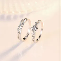 Teeragaj Set Of 2 Stone-Studded Finger Ring-image-34