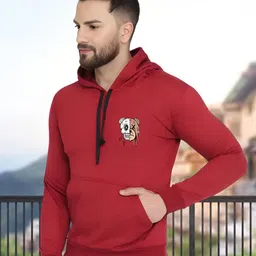 Unicus Apparel Men Printed Hooded Sweatshirt image 5