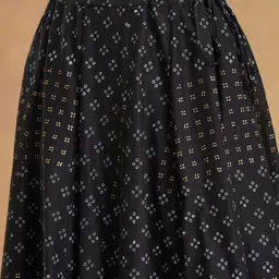 Fabindia Printed Cotton Flared Maxi Skirt image 5
