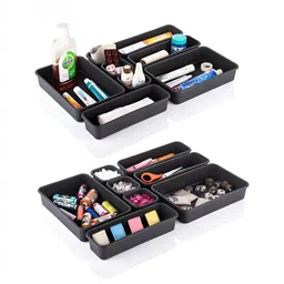Myntra Elegant Homes Black 32 Pieces Regular Drawer Organiser Organisers image 4