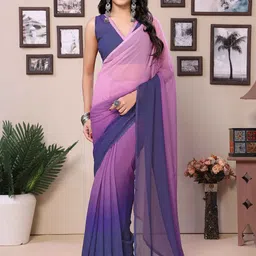Rhey Ombre Pure Georgette Ready to Wear Saree-picture-27