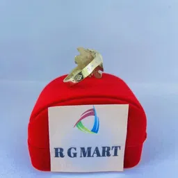 R G MART Unisex Asthadhatu Kachua Shivling Rudrani Gold-Plated Para Brass Finger Ring image 2