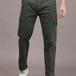 COY Men Comfort Relaxed Fit Mid-Rise Cargo Trousers-picture-19