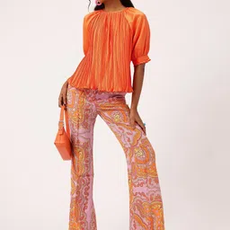 DressBerry Glamorous Accordion Pleats Raglan Top image 5