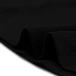 TASHVIKA'S Keyhole Neck Ruffled PU Coated Fit & Flare Dress image 3