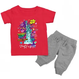 TeeSlix Kids Red Tshirts image 3