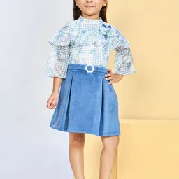 Peppermint Girls Checked Tunic with Skirt-picture-41