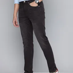 Flying Machine Men Slash Slim Tapered Fit Mid-Rise Light Fade Stretchable Jeans image 3