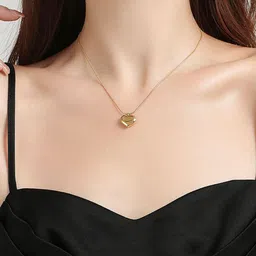 DIVASTRI Gold-Plated Heart Shaped Pendants With Chains image 3