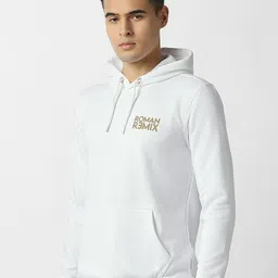 VAN HEUSEN DENIM LABS Graphic Printed Hooded Pullover Sweatshirt image 5