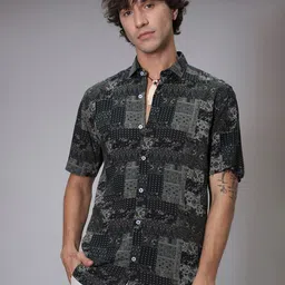 Banana Club Men Classic Opaque Printed Casual Shirt-picture-34