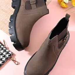 The Roadster Lifestyle Co Men Round Toe Slip-On Chelsea Boots-picture-20