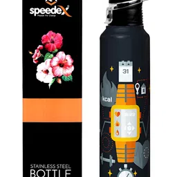 Speedex Multicoloured & Multicoloured Single Stainless Steel Printed Single Wall Vacuum Water Bottle-picture-22