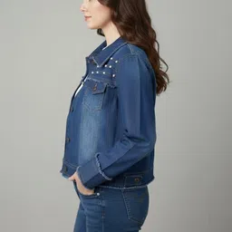 Moda Rapido Women without Denim Jacket image 3