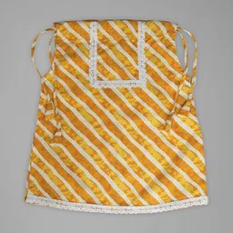 Anneca Girls Leheriya Printed Regular Kurti with Dhoti Pants image 2