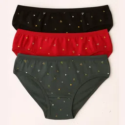 FiveFlag Pack of 3 Printed Mid-Rise Hipster Briefs-picture-40