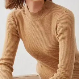 StyleCast Women Mock Collar Ribbed Pullover-picture-30