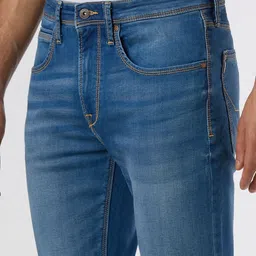 Pepe Jeans Men Classic Super Skinny Fit Mid-Rise Light Fade Stretchable Jeans image 5