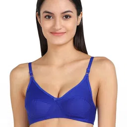 samvar Women Blue,Purple,Pink Cotton Bra Panty Set for Lingerie Set Undergarments Pack of 3 image 4