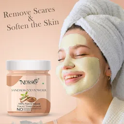 Newsio Set Of 3 100% Pure & Natural Sandalwood Powder For Face Pack - 100 g Each image 4