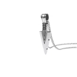 P. R. PRINTS Stainless Steel Silver-Plated Arrow Pendants With Chains image 4