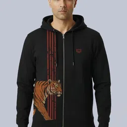 DEPLOYED Men Printed Hooded Sweatshirt-picture-21