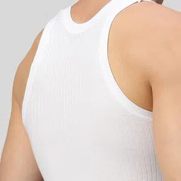 MACHO Pack of 3 Scoop Neck Cotton Undershirt Inner Vest image 3