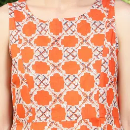 Sera Floral Colourblocked A-Line Midi Dress image 2