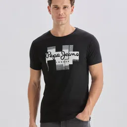 Pepe Jeans Slim Fit Brand Logo Printed Pure Cotton T-shirt-picture-39