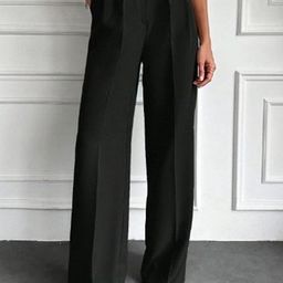 Next One Women Smart High-Rise Easy Wash Pleated Trousers-picture-49