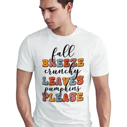 Seekbuylove Men Typography Printed Bio Finish T-shirt image 2